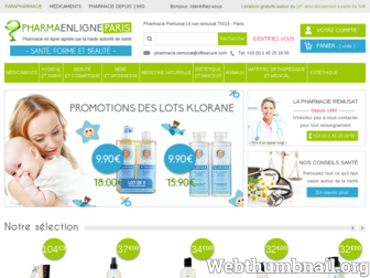 pharmaenligneparis.com website preview