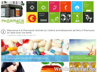 pharmacie-centrale.com website preview