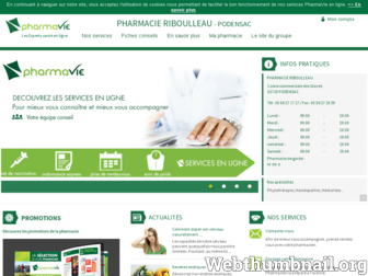 pharmacieriboulleau.pharmavie.fr website preview
