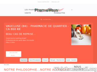 pharmaways.fr website preview