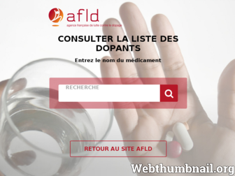 medicaments.afld.fr website preview
