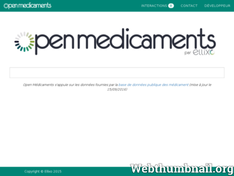 open-medicaments.fr website preview