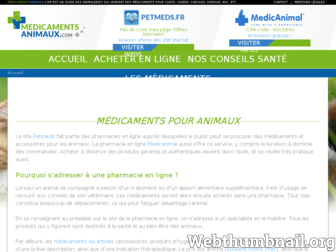 medicamentanimaux.com website preview