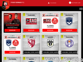 billetterie.staderennais.com website preview