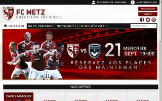 billetterie-fcmetz.com website preview