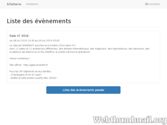 billetterie.inpt.fr website preview