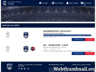 ticket.girondins.com website preview