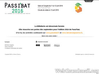 billetterie.passibat.fr website preview