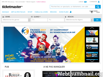 ticketmaster.fr website preview