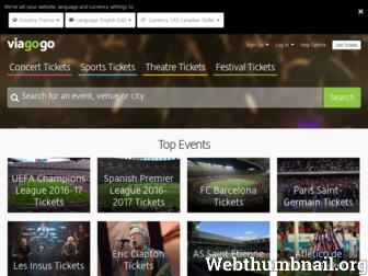 viagogo.fr website preview