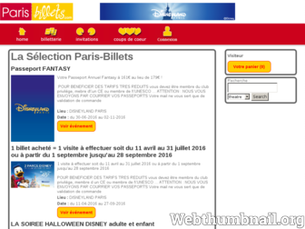 paris-billets.com website preview