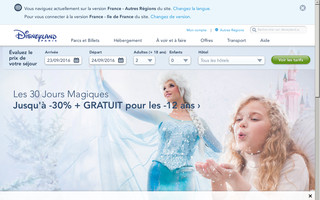 disneylandparis.fr website preview