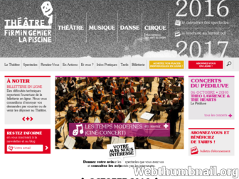 theatrefirmingemier-lapiscine.fr website preview