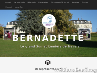 spectaclebernadette-nevers.com website preview