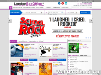 londonboxoffice.fr website preview