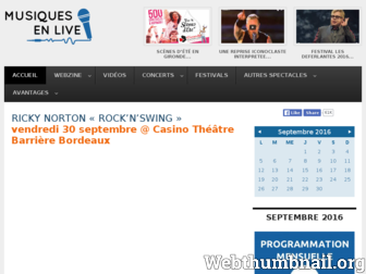 musiques-en-live.com website preview