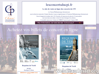 lesconcertsducpi.fr website preview