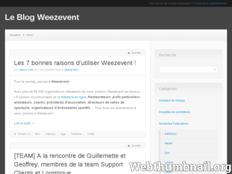 blog.weezevent.com website preview