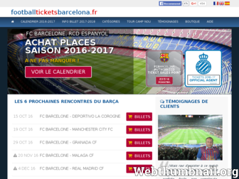 footballticketsbarcelona.fr website preview