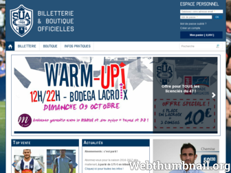 billetterie.agen-rugby.com website preview