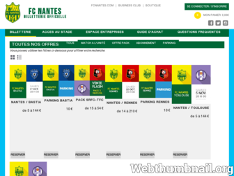 billetterie.fcnantes.com website preview