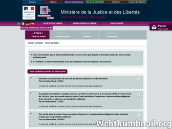 timbre.justice.gouv.fr website preview