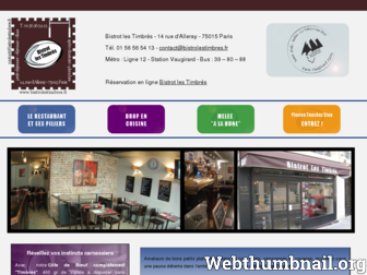 bistrolestimbres.fr website preview