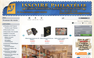 issoire-philatelie.com website preview