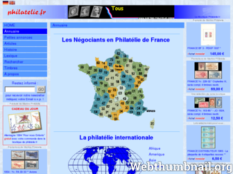 annuaire-philatelie.fr website preview