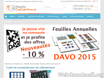 philatelie-collections.fr website preview
