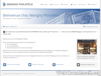 marigny-philatelie.com website preview
