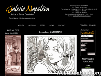 galerienapoleon.com website preview