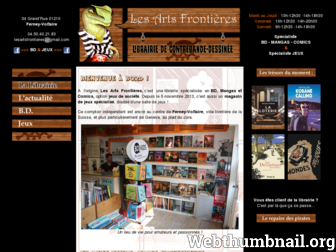 lesartsfrontieres.fr website preview