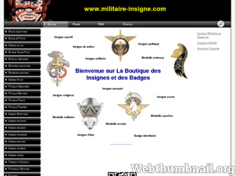 militaire-insigne.com website preview