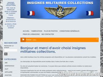 insignes-militaires-collections.fr website preview