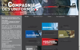compagnie-des-uniformes.com website preview