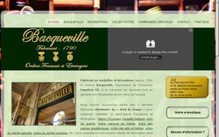 bacqueville-medailles.com website preview