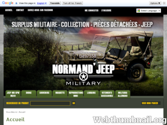 normandjeep-military.com website preview