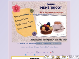 meme-tricot.forum-canada.com website preview