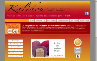 boutique-kalidou.fr website preview