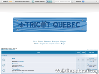 tricotqc.clicforum.com website preview