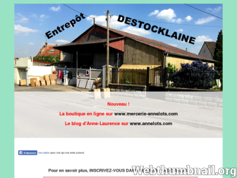 destocklaine.fr website preview