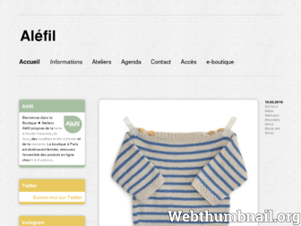 alefil.fr website preview