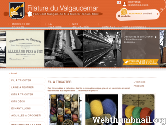 filatureduvalgaudemar.com website preview