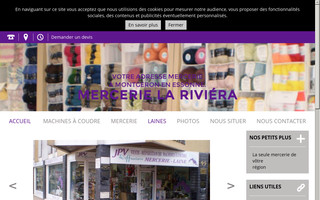 mercerielariviera.fr website preview