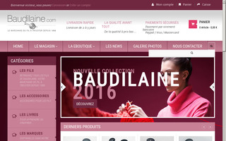 baudilaine.com website preview