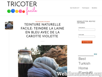 tricoterfacile.com website preview