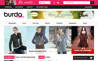 burdastyle.fr website preview