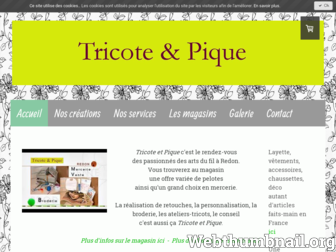 tricoteetpique.com website preview