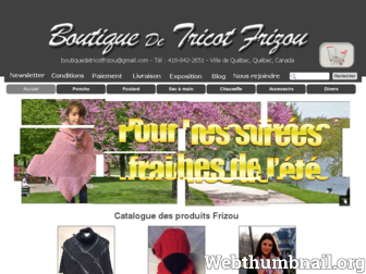 boutiquedetricotfrizou.com website preview